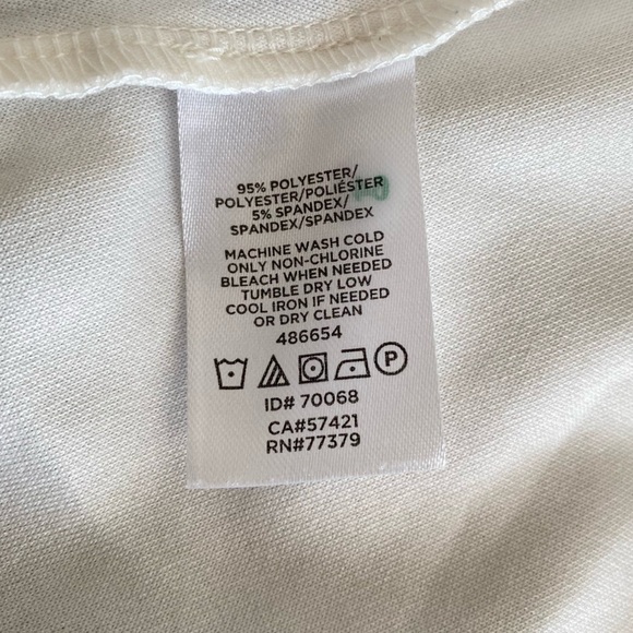 ANN TAYLOR Women's Sleeveless Tie-Front Top, White, Size SP - Picture 6 of 6